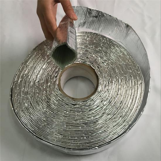 Fil de fibre de verre revêtu en aluminium réfléchissant et câble manches 