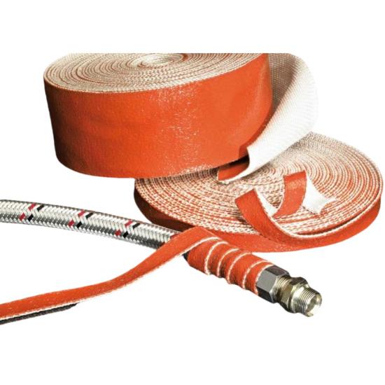 Ruban isolant en fibre de verre enduit de silicone