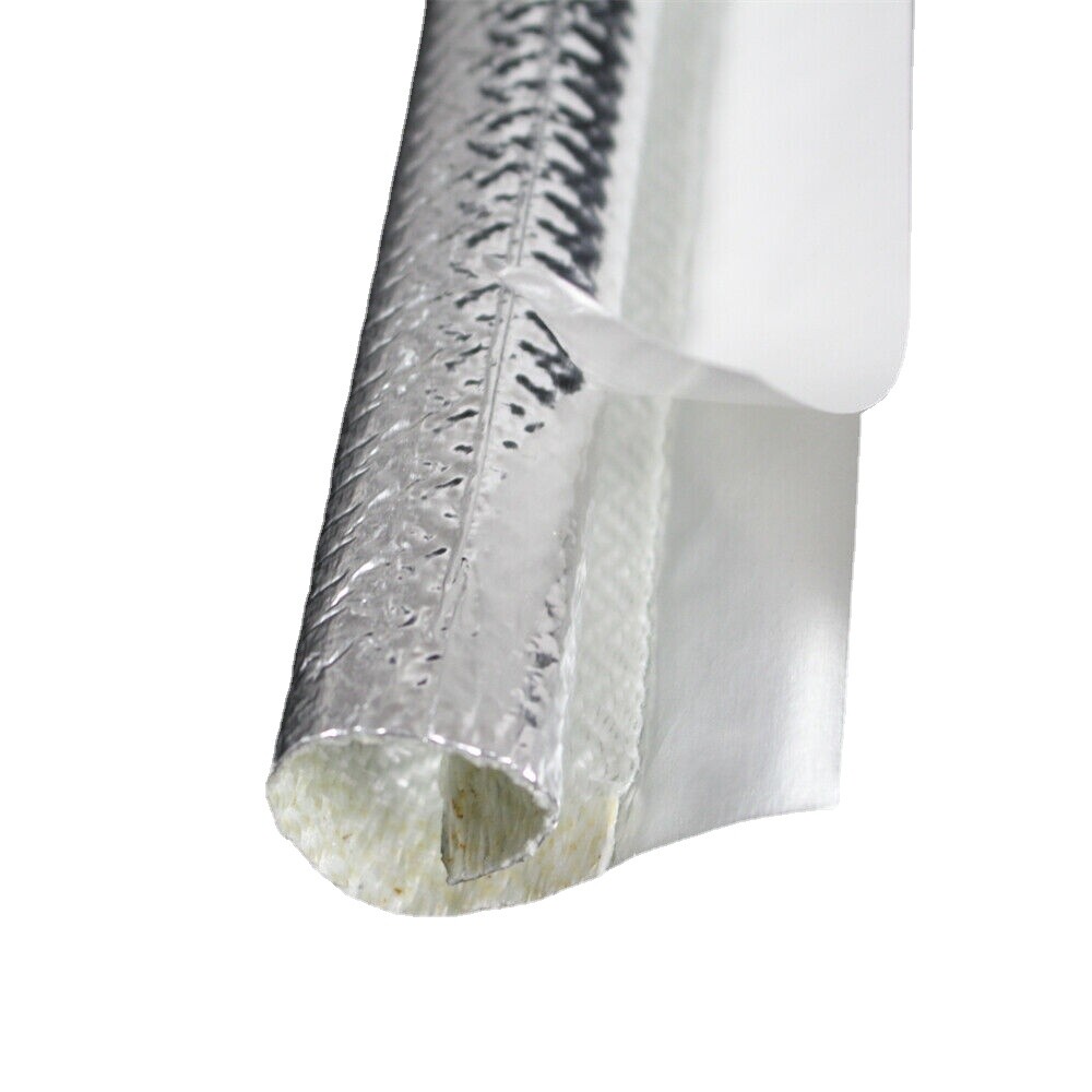 Manchon en fibre de verre aluminisée pour la protection des faisceaux de câbles automobiles